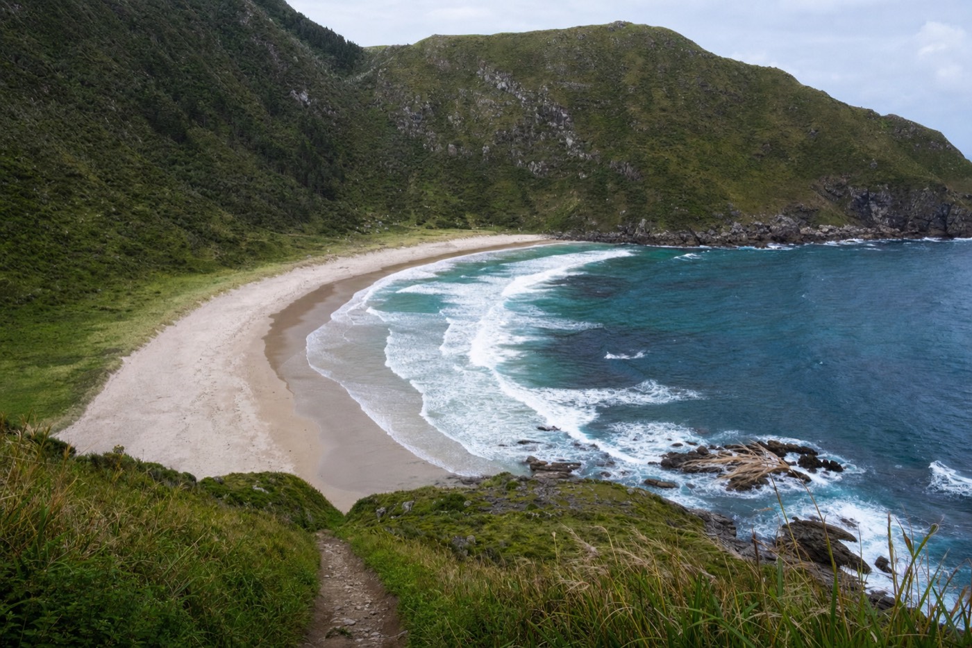 Kvalvika, a beach with no road access